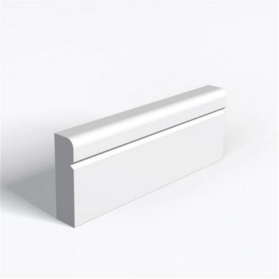Double Set - MDF Pencil Round and 1 V Groove Architrave - 25mm (T) x ...