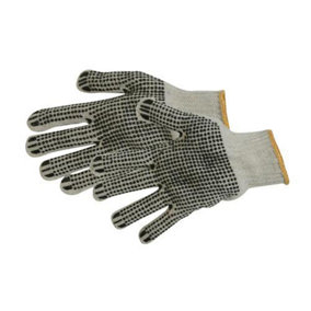 Double Sided Dot Gloves One Size Enhanced Grip Light Duty Lifting Removal
