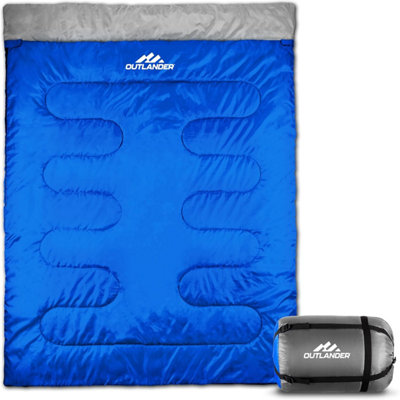 Double Sleeping Bag for Adults 3 Season Backpacking Lightweight Waterproof for Kids Camping Hiking Outdoor