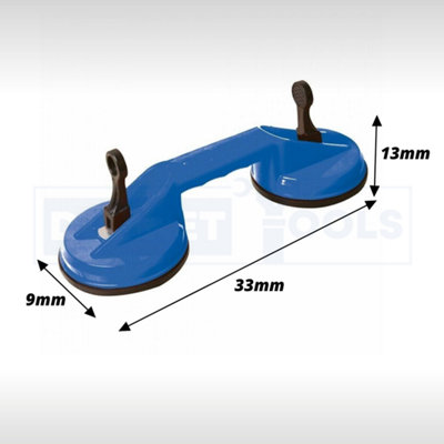 Double Suction Lifter Pad For Glass Window Mirror Metal Dent Puller 70 kg - 6
