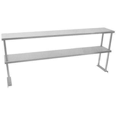 Double Tier Steel Commercial Kitchen Overshelf