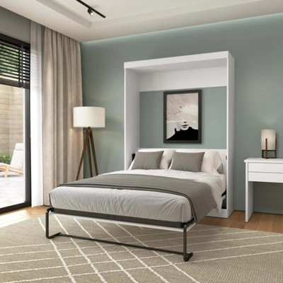 Double Wall Bed Murphy Double Bed Wall Mounted Vertical Pull Down Decoranddecor