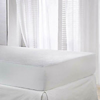 Double Waterproof Terry Towel Mattress Protector Fitted Bed Sheet Cover Topper Bedding