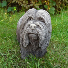 Dougal Skye Terrier Stone Cast Dog Ornament