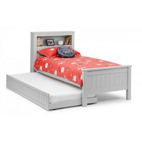 Dove Grey Bookcase Bed with Underbed - Single 3ft (90cm)