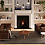 Dove Grey Luxury Plush Soft Pile Living Area Rug 190cm x 190cm