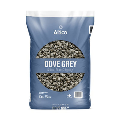 Dove Grey Stone Chippings 10-20mm Garden Gravel Patio Pot Toppings Aggregates