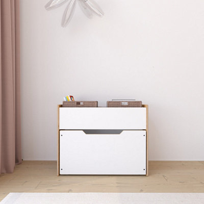 Dove Toy Box 2 in 1 Book and Toy Storage Unit for Little Explorers