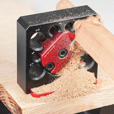 Dowel Making Jig Kit, 8 Holes Adjustable Dowel Cutting Plate Drill ...