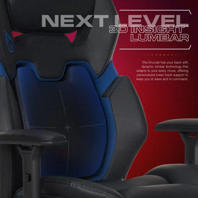 DPS Encode Gaming Chair with Adjustable Headrest, Lumbar Support, PU ...