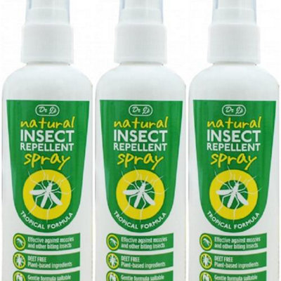 Dr J's Insect Mosquito Repellent Spray Tropical Formula 100ml Travel