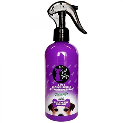 Dr J's Just 4 Dogs Eau De Pooch Deodorising Pet Spray Blueberry 300ml