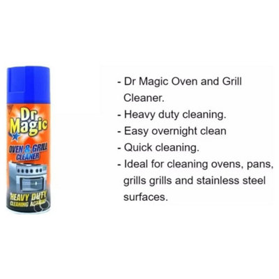 Dr Magic Oven and Grill Cleaner, Aluminum, Red 390 ml