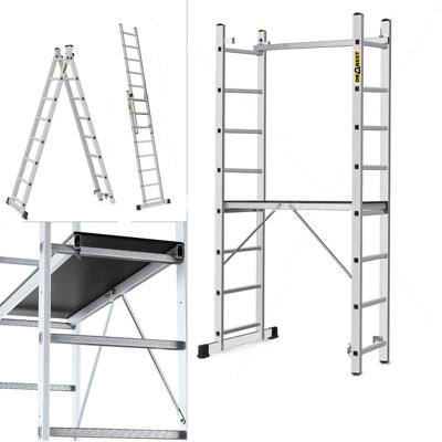 Drabest Aluminium Scaffolding Platform Ladder 2X8 EN131 HOME