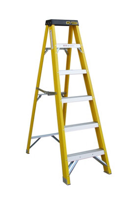 Drabest Fibreglass Swingback 6 Steps Ladder EN131