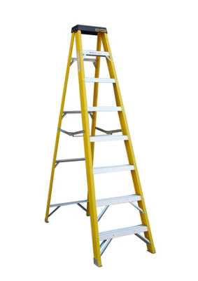 Drabest Fibreglass Swingback 8 Steps Ladder EN131
