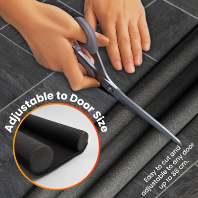 Draft Excluder for Doors - 3 Pack Double Sided Draught Excluder for Doors with Foam Seal - Door Draft Stopper Draught Exclu - 4