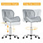 Drafting Stool Drafting Chair with Backrest & Foot Rest,Swivel Rolling Stools for Home,Work Studio and Office(Grey)