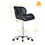 Drafting Stool Drafting Chair withBackrest & Foot Rest,Swivel Rolling Stools for Home,Work Studio and Office(Black)