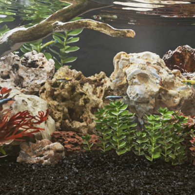 Dragon Stones for Aquarium Décor 10 kg Grey 10-40 cm