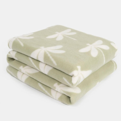 Dragonfly Polar Fleece Throw Over Bedspread Warm Travel Plush Sofa Chair Blanket - 5