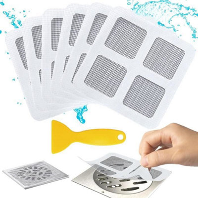 Drain Out Kits 60Pcs Floor Drain Stickers Bathroom Filter Disposable ...