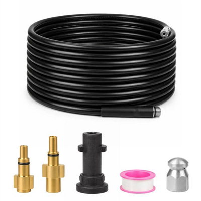 Drain Snake Cleaner Heavy Duty with 6 Cutting Heads Flexible Pipe ...