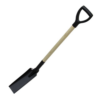 Draining Tool With Wooden Handle- Narrow Shovel / Trenching / Trenches