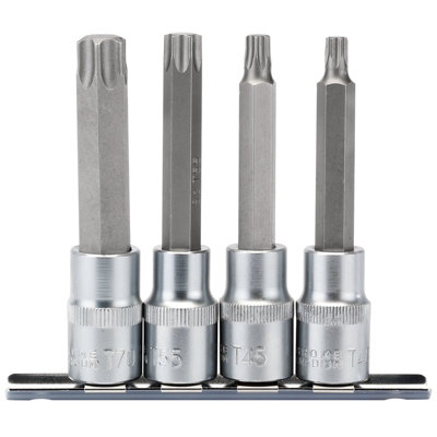 Draper 1/2" Sq. Dr. Draper TX-STAR Socket Bit Set 4 Piece 16331