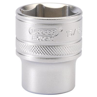 Draper 1/2" Square Drive 6 Point Imperial Socket 15/16" 16633