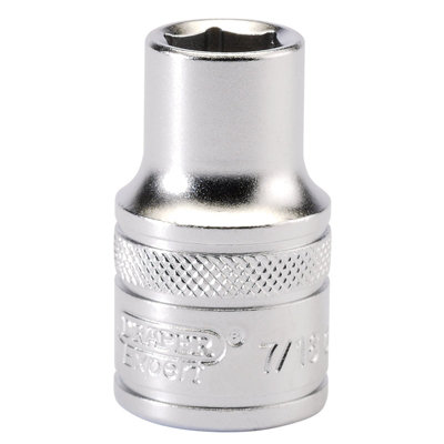 Draper 1/2" Square Drive 6 Point Imperial Socket 7/16" 16625