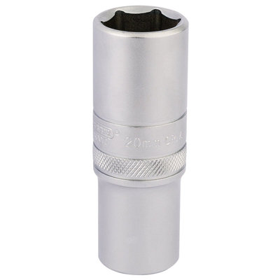 Draper 1/2" Square Drive 6 Point Metric Deep Socket 20mm 16652