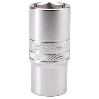 Draper 1/2" Square Drive 6 Point Metric Deep Socket 26mm 16656