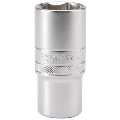 Draper 1/2" Square Drive 6 Point Metric Deep Socket 27mm 16657