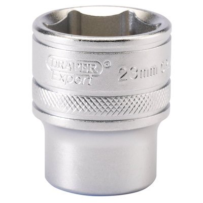 Draper 1/2" Square Drive 6 Point Metric Socket 23mm 16614