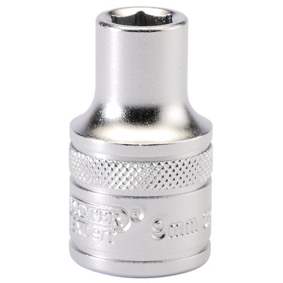 Draper 1/2" Square Drive 6 Point Metric Socket 9mm 16597