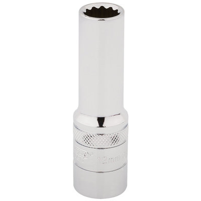 Draper 1/2" Square Drive Hi-Torq 12 Point Deep Socket 12mm 33731