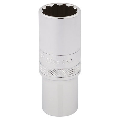 Draper 1/2" Square Drive Hi-Torq 12 Point Deep Socket 22mm 33788