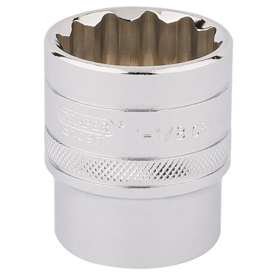 Draper 1/2" Square Drive Hi-Torq 12 Point Socket 1.1/8" 33727