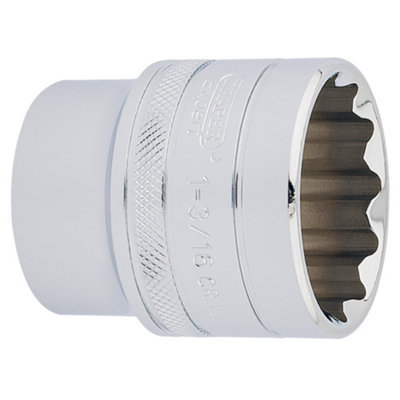 Draper 1/2" Square Drive Hi-Torq 12 Point Socket 1.3/16" 33728