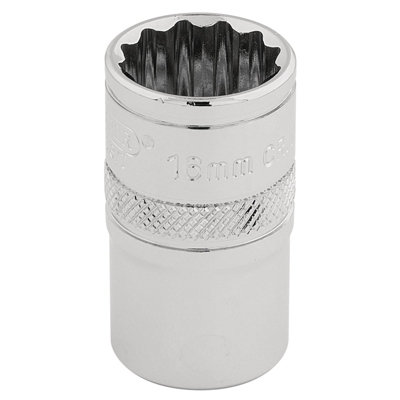 Draper 1/2" Square Drive Hi-Torq 12 Point Socket 16mm 33160