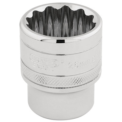 Draper 1/2" Square Drive Hi-Torq 12 Point Socket 26mm 33441