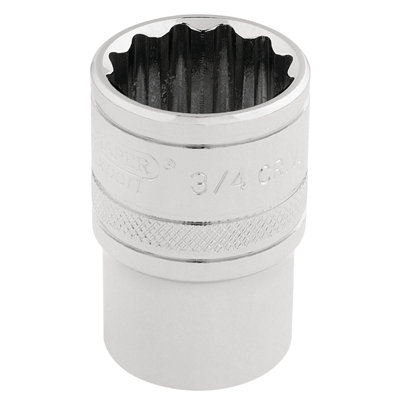 Draper 1/2" Square Drive Hi-Torq 12 Point Socket 3/4" 33660