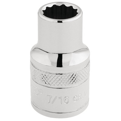 Draper 1/2" Square Drive Hi-Torq 12 Point Socket 7/16" 33600