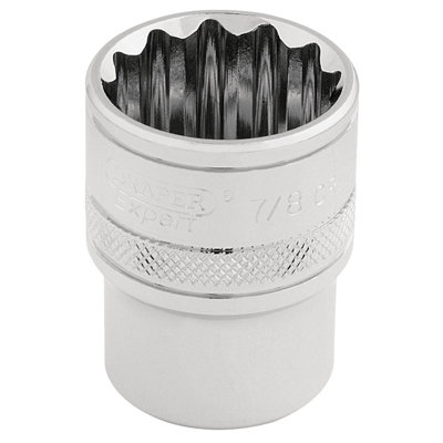 Draper 1/2" Square Drive Hi-Torq 12 Point Socket 7/8" 33661