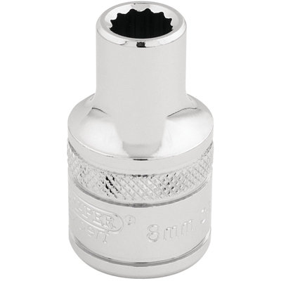 Draper 1/2" Square Drive Hi-Torq 12 Point Socket 8mm 33038