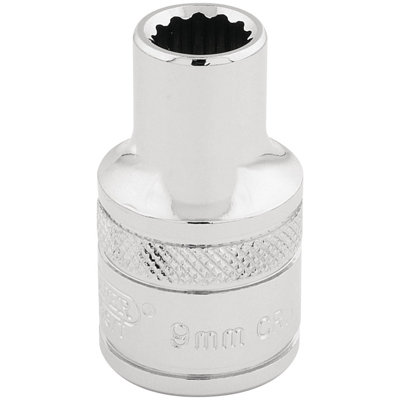 Draper 1/2" Square Drive Hi-Torq 12 Point Socket 9mm 33089