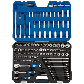 Draper 1/4", 3/8" and 1/2" Sq. Dr. Tool Kit 150 piece 16460
