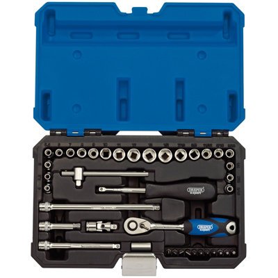 Draper 1/4" Sq. Dr. Combined MM/AF Socket Set 40 piece 16445