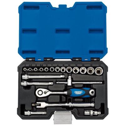 Draper 1/4" Sq. Dr. Metric Socket Set 20 Piece 16442